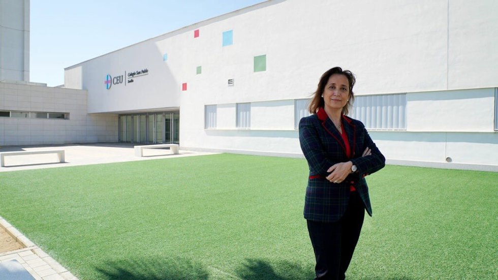 La directora del colegio CEU San Pablo Sevilla, María Fernanda de Paz Vera, en foto de archivo.