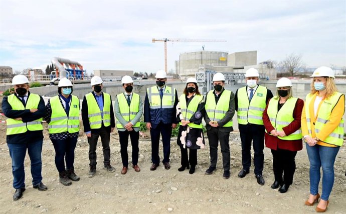 La consejera de Agricultura, Ganadería, Pesca y Desarrollo Sostenible, Carmen Crespo, en la EDAR Los Vados
