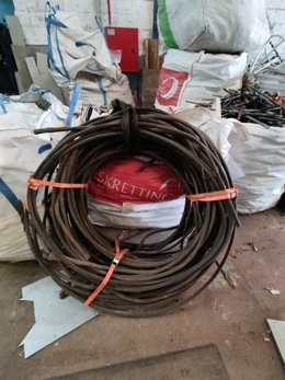 Material robado por los detenidos