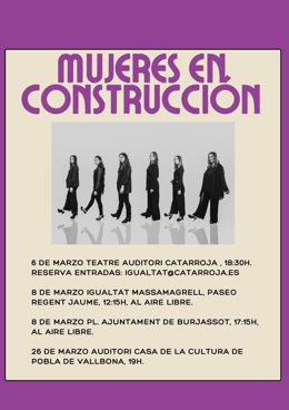 Cartel de 'Mujeres en construcción'
