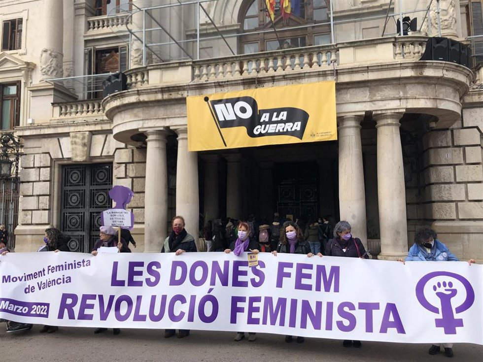 Presentación de la manifestación del 8M de Valncia