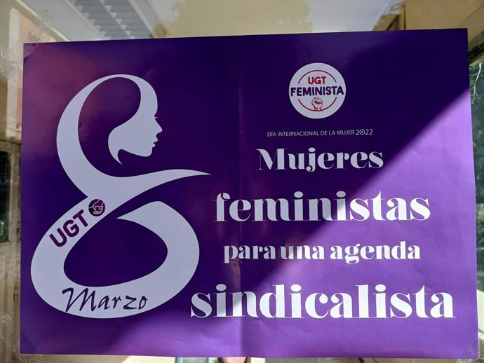 Cartel UGT Madrid por el 8 de marzo