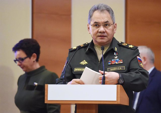 Archivo - El ministro de Defensa ruso, el general Sergei Shoigu