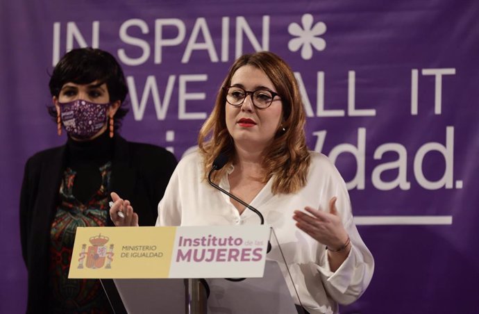 La secretaria de Estado de Igualdad y contra la Violencia de Género, Ángela Rodríguez, presenta la campaña del 8 de marzo, Día de la Mujer, en el Ministerio de Igualdad, a 4 de marzo de 2022, en Madrid (España). El Ministerio de Igualdad y el Instituto 