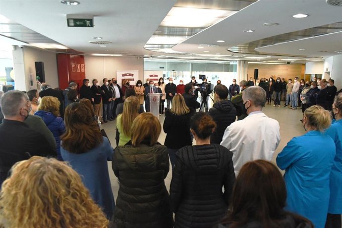 Acto en la Diputación de Granada contra el ataque militar de Rusia a Ucrania