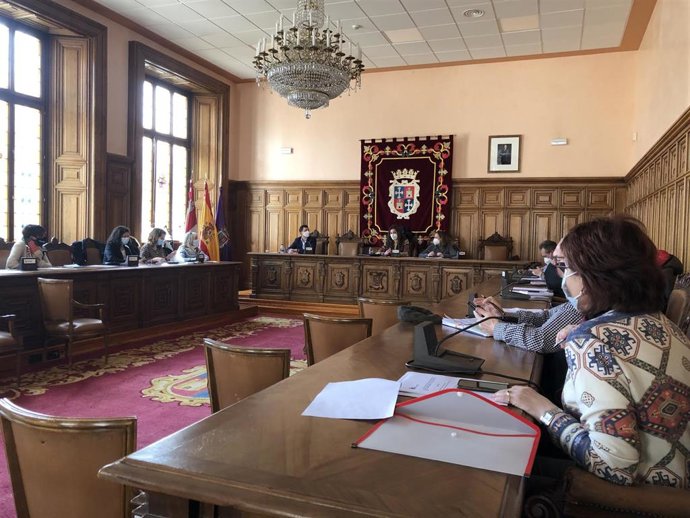 Reunión extraordinaria del Consejo de Cooperación al Desarrollo del Ayuntamiento de Palencia.