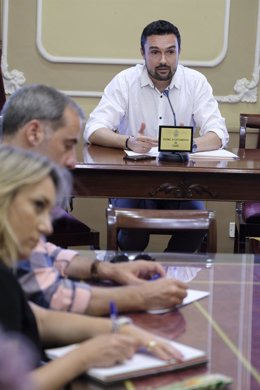 Archivo - Martín Vila en rueda de prensa