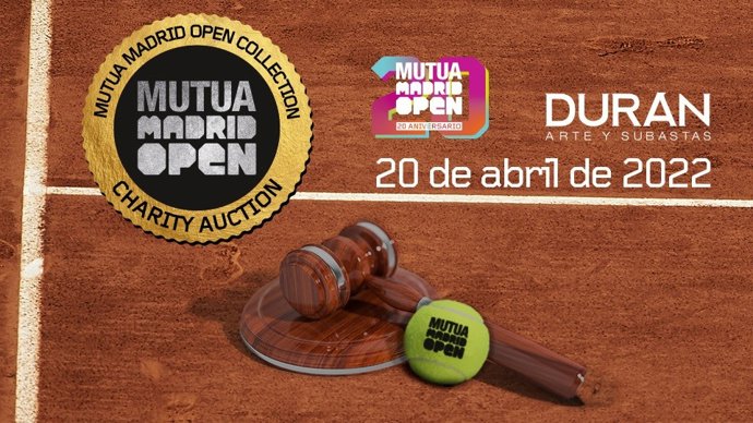 El Mutua Madrid Open pone en marcha una subasta benéfica por su XX aniversario.