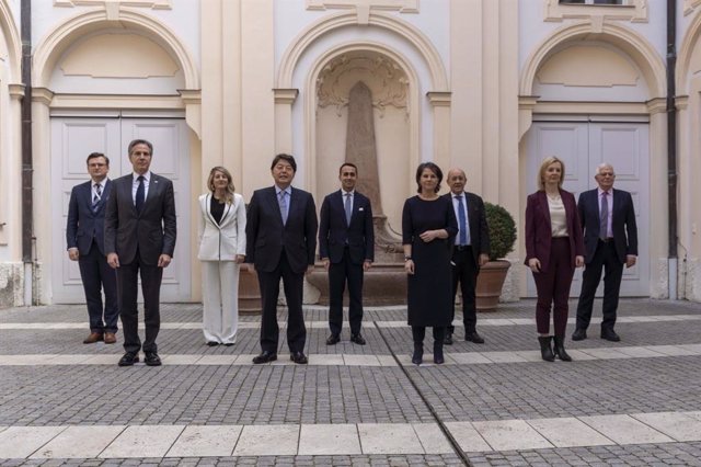 Imagen de archivo de los ministros de Exteriores del G7