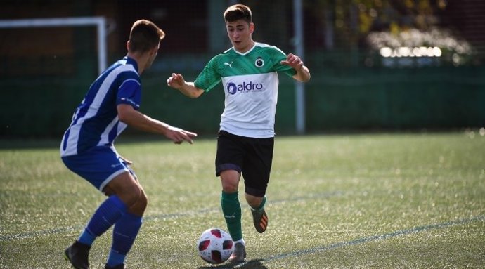 Pablo Torre, con el Racing de Santander