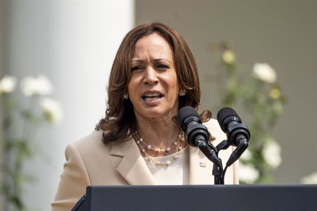 Archivo - La vicepresidenta de Estados Unidos, Kamala Harris
