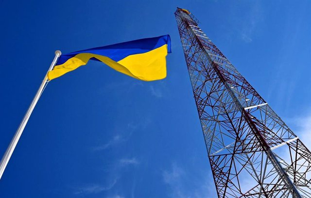 Imagen de archivo de una torre de comunicación en Lugansk