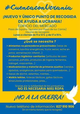 Cartel de la iniciativa 'Cuenca con Ucrania'