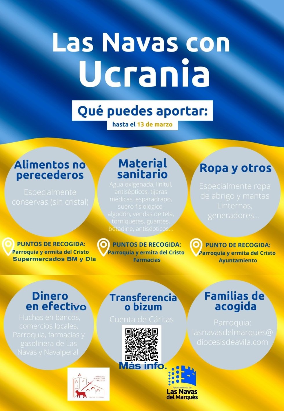 Recomendaciones desde el Ayuntamiento de Las Navas del Marqués.