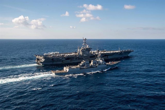 Archivo - El portaaeronaves estadounidense 'USS Harry S. Truman' (CVN 75)