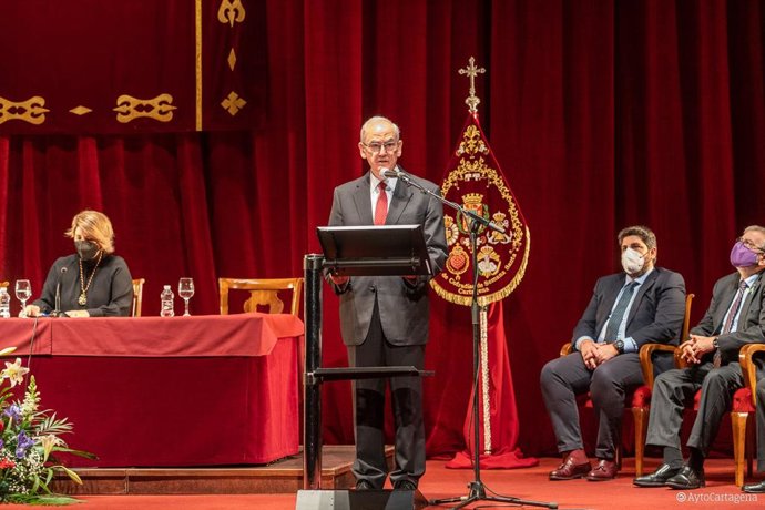 Pregón del jefe del Estado Mayor de la Defensa (JEMAD), el cartagenero Teodoro Esteban López Calderón