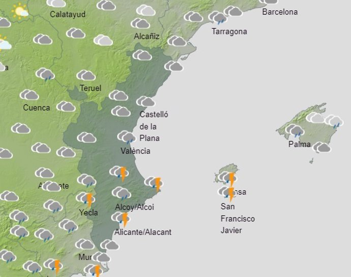 Predicción de Aemet para el domingo 6 de marzo