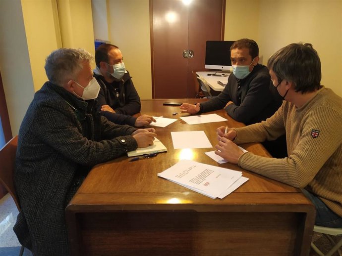 Ángel Ceña (i), Toño Palomar, Javier Moreno y Vicente Andrés.