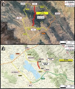 Las carreteras que conectan Ateca y Used y Berrueco y Tornos quedarán cortadas a partir de este lunes.