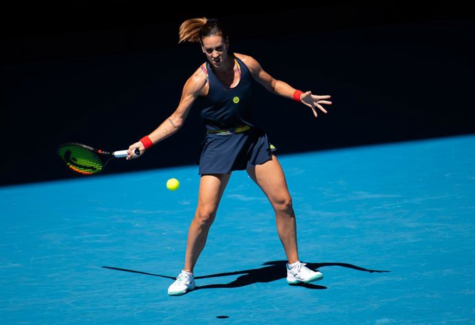 Archivo - Nuria Parrizas Diaz of Spain in action during the third round at the 2022 Australian Open Grand Slam Tennis Tournament against Jessica Pegula of the United States