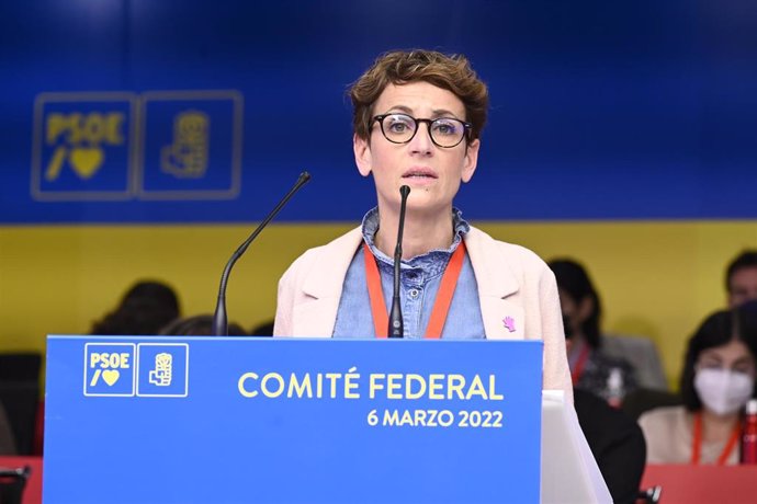 María Chivite, secretaria general del PSN y presidenta del Gobierno de Navarra