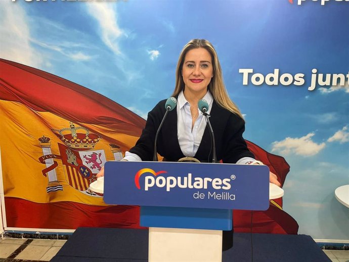 La senadora por Melilla del PP Sofía Acedo Reyes.