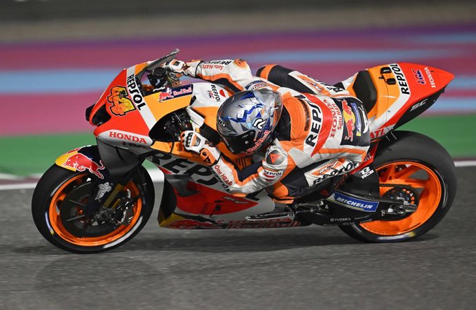 44 Espargaro Pol (spa), Repsol Honda Team, Honda RC213V, action during the MotoGP Grand Prix of Qatar at the Losail circuit from March 4 to 6, 2022 in Doha - Photo Studio Milagro / DPPI