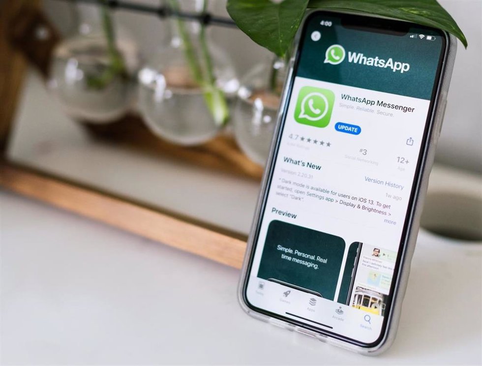 Apliación de Whatsapp en un móvil