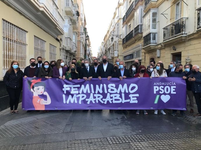 Marlaska en Cádiz en defensa del feminismo.