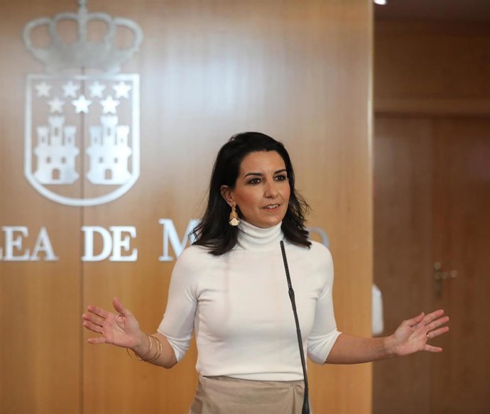 Archivo - La portavoz del Grupo Parlamentario de Vox, Rocío Monasterio, en la Asamblea de Madrid, en Madrid (España). 