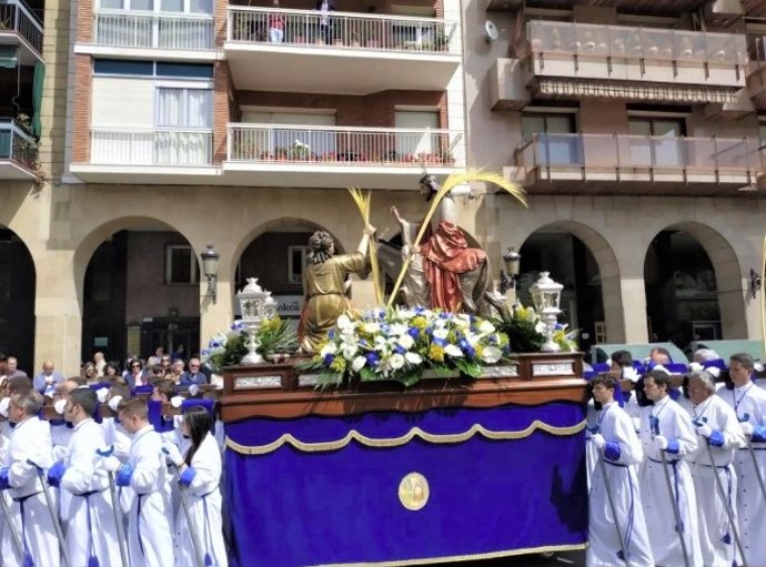 Procesión de La Borriquilla en la Semana Santa de Logroño