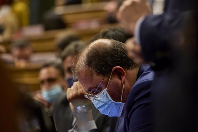 El diputado Alberto Casero en una sesión plenaria en el Congreso de los Diputados, a 15 de febrero de 2022