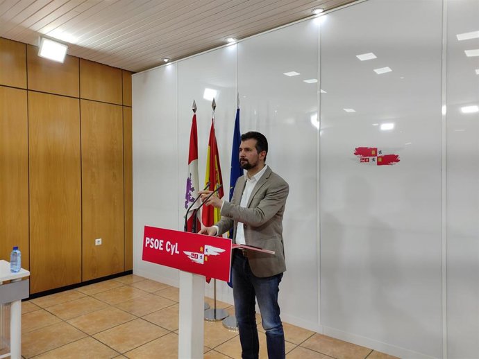 El secretario general del PSOE de Castilla y León, Luis Tudanca.