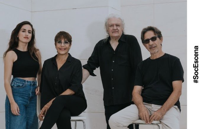 Los intérpretes de la adaptación de Jordi Bosch 'A la recerca del temps perdut': Mario Gas, Emma Vilarasau, Jordi Boixaderas y Claudia Benito.