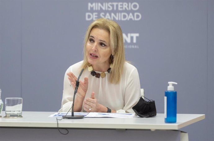 Archivo - La directora general de la Organización Nacional de Trasplantes (ONT), Beatriz Domínguez-Gil, presenta el balance de actividad de donación y trasplantes de 2021, en la sede del Ministerio, a 21 de enero de 2022, en Madrid (España).