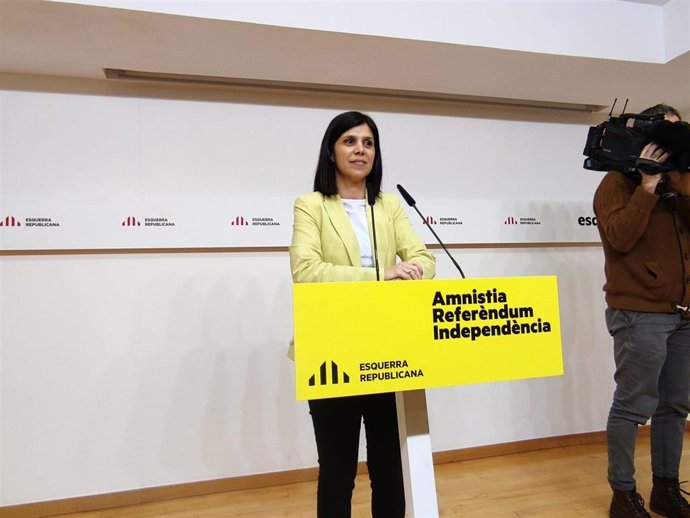 La secretaria general adjunta y portavoz de ERC, Marta Vilalta.