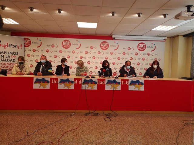 Familias ucranianas residentes en Galicia ponen en marcha una campaña de recogida  de ayuda humanitaria en colaboración con UGT-Galicia
