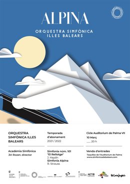 Cartel del concierto de la 'Sinfonía Alpina' de R. Strauss.