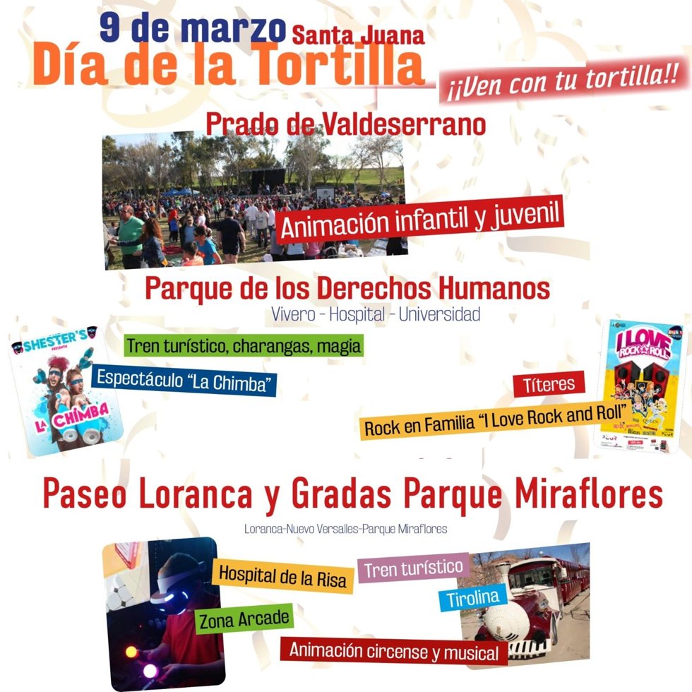 Cartel del Día de la Tortilla en Fuenlabrada.