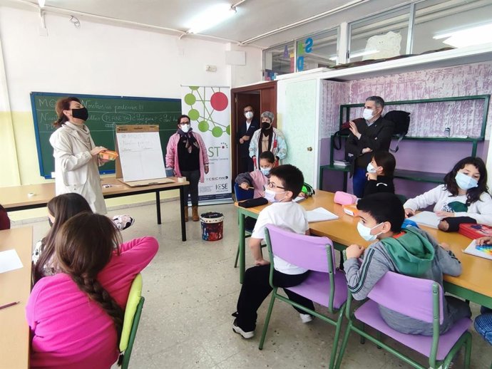 Visita al colegio San José de Calasanz.