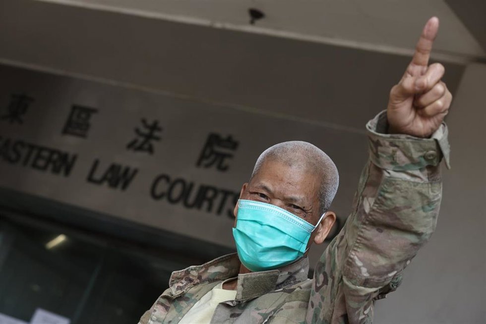 El veterano activista prodemocrático de Hong Kong Koo Sze Yiu