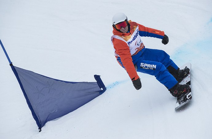 Archivo - Víctor González durante los Juegos Paralímpicos de Invierno de PyeongChang de 2018
