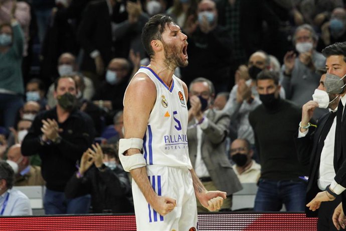 Archivo - Rudy Fernández durante un partido con el Real Madrid