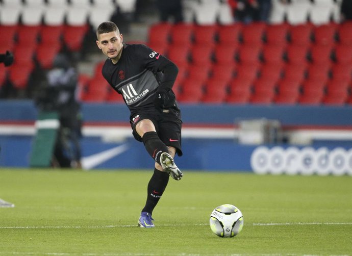 Archivo - Marco Verratti of PSG during the French championship Ligue 1 football match between Paris Saint-Germain and Stade de Reims on January 23, 2022 at Parc des Princes stadium in Paris, France - Photo Jean Catuffe / DPPI