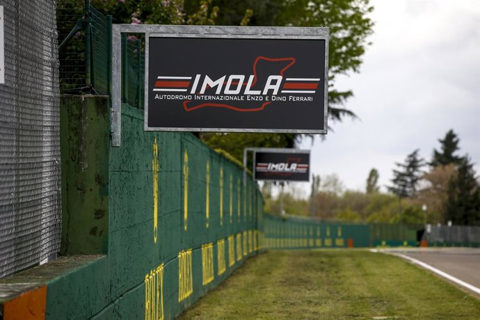 Archivo - Track details during the Formula 1 Pirelli Gran Premio Del Made In Italy E Dell emilia Romagna 2021 from April 16 to 18, 2021 on the Autodromo Internazionale Enzo e Dino Ferrari, in Imola, Italy - Photo DPPI