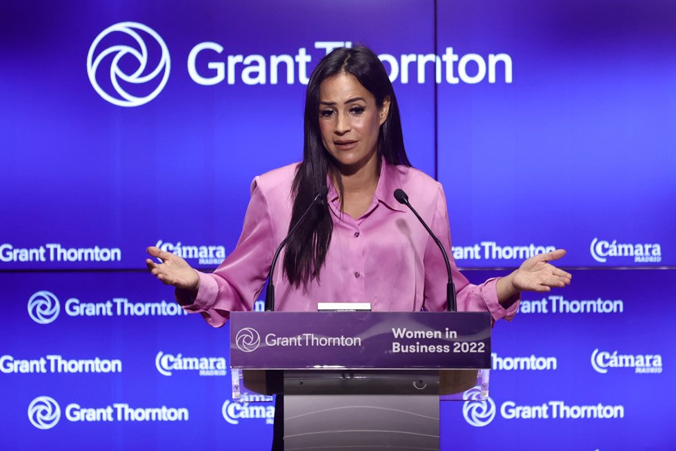 La vicealcaldesa de Madrid, Begoña Villacís, interviene en la presentación de la 18 edición de su informe 'Women In Business'