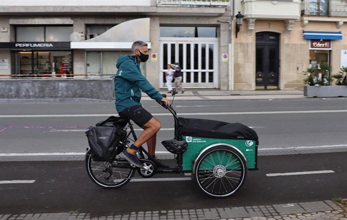 Ayuntamiento de San Sebastián ofrecerá un seminario online sobre el uso de las cargo bikesdirigido a los comercios