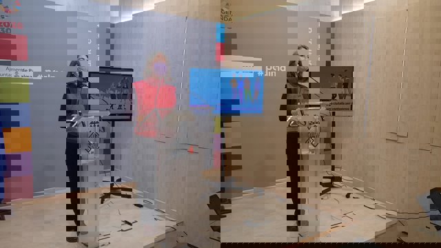 La regidora de Modelo de Ciudad, Viviend Digna y Sostenibilidad, Neus Truyol, en rueda de prensa