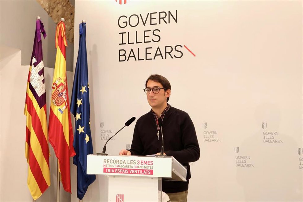 El portavoz del Govern y conseller de Modelo Económico, Turismo y Trabajo, Iago Negueruela.