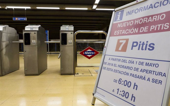 Archivo - Estación de Pitis de Metro de Madrid